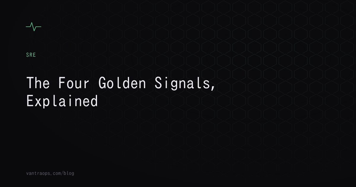 Abstract pulse-wave icon representing the four golden signals of monitoring