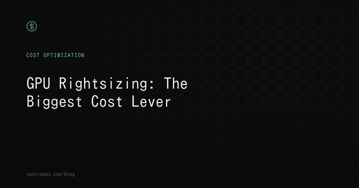 Abstract coin and gauge icon representing GPU cost rightsizing