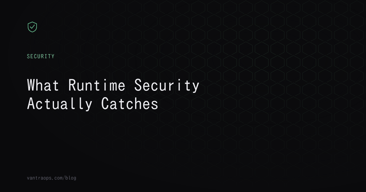 Abstract shield icon representing Kubernetes runtime security