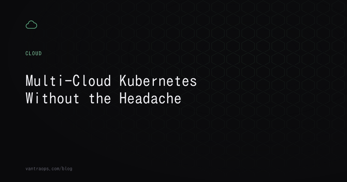 Abstract cloud outline icon representing multi-cloud Kubernetes